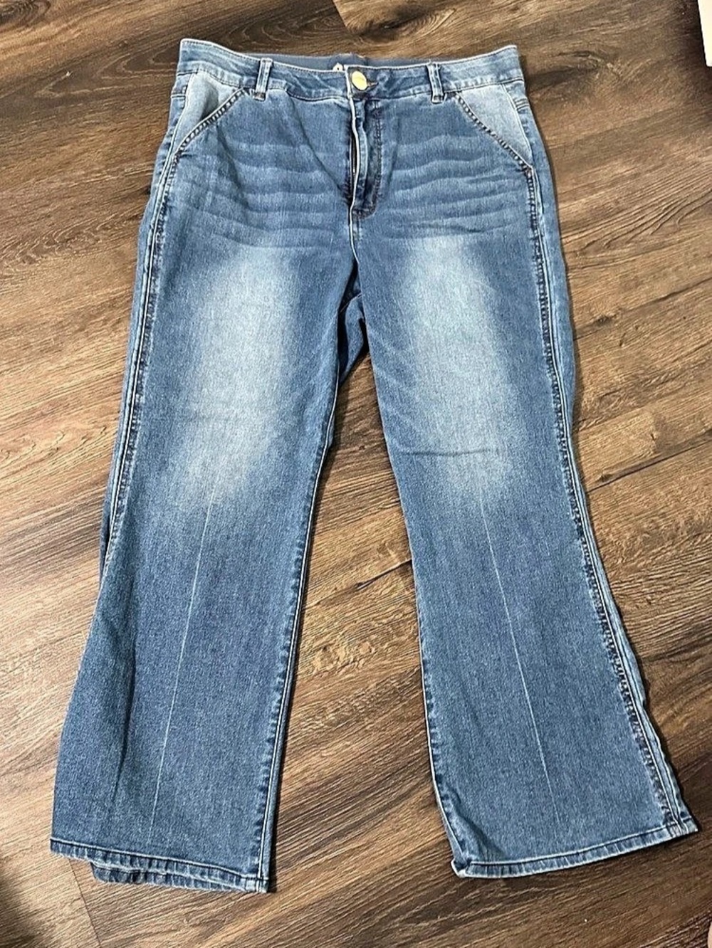 Democracy Ab-solution Flare Jeans Blue Waist 14P